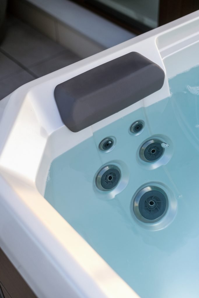 a close up of a hot tub
