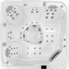 a white square tub with many holes
