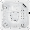 a white and black square tub
