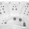 a white hot tub with many holes