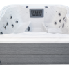 a white and grey hot tub