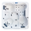a white and grey hot tub