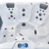 a white and grey hot tub