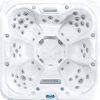 a white hot tub with many holes