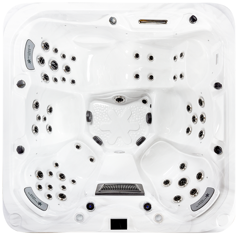 a white square tub with many holes