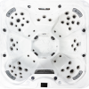 a white hot tub with many holes