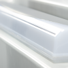 a white object with a slot
