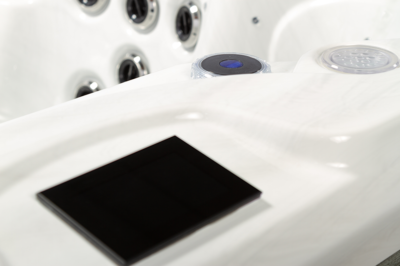 a close up of a hot tub