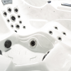 a white jacuzzi with black circles