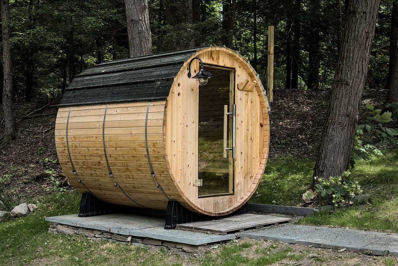 barrel sauna