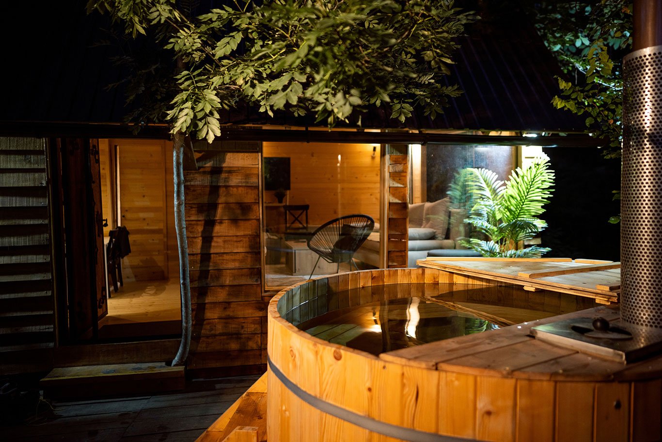 woodfired hot tub